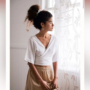 The Hemp Temple Maya Top Red (naturally dyed) - small